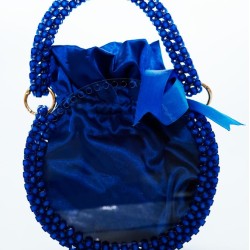 Sac avec perle bleu Sac avec perle bleu